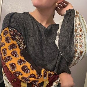 Free People // Oversize Bubble Sleeve Sweater